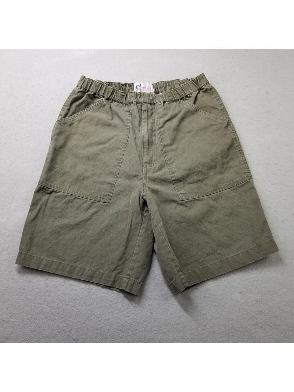 Vintage Worldwide Sportsmann Shorts Size Small 30 Green Pockets Fishing